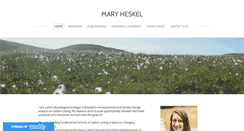 Desktop Screenshot of maryheskel.com